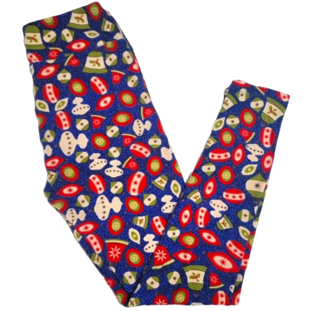 Lularoe Christmas Ornament Leggings Women's One Size 2-12